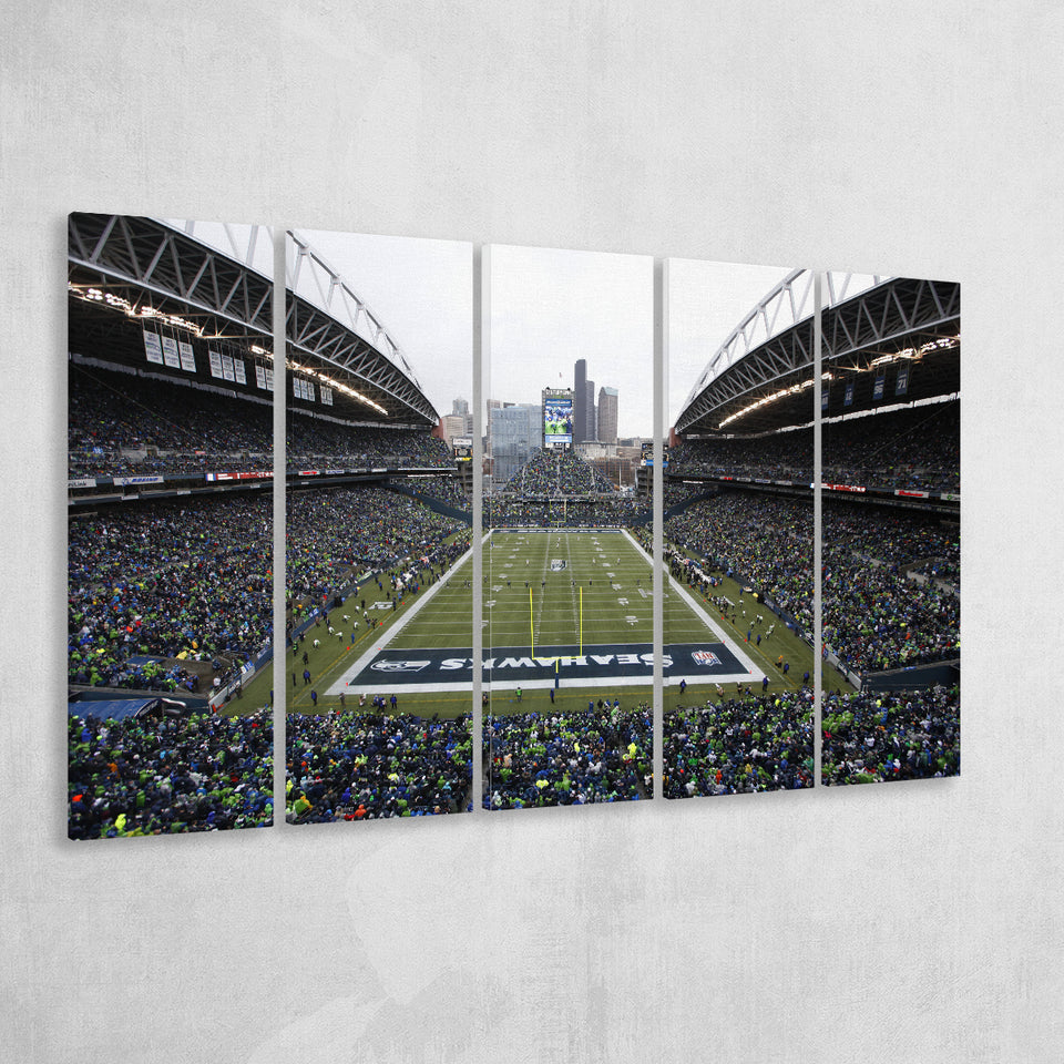 Lumen Field, Stadium Canvas, Sport Art, Gift for him, Multi Panels B, Canvas Prints Wall Art Decor