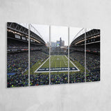 Lumen Field, Stadium Canvas, Sport Art, Gift for him, Multi Panels B, Canvas Prints Wall Art Decor