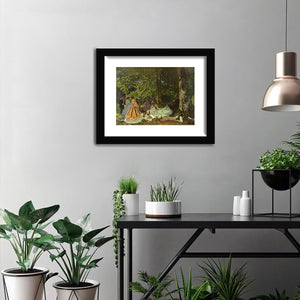Luncheon On The Grass By Claude Monet-Canvas art,Art Print,Frame art,Plexiglass cover