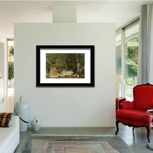 Luncheon On The Grass By Claude Monet-Canvas art,Art Print,Frame art,Plexiglass cover