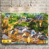 Luxembourg Wall Art, Luxembourg, Abstract Luxembourg Painting, Canvas Prints Wall Art Home Decor