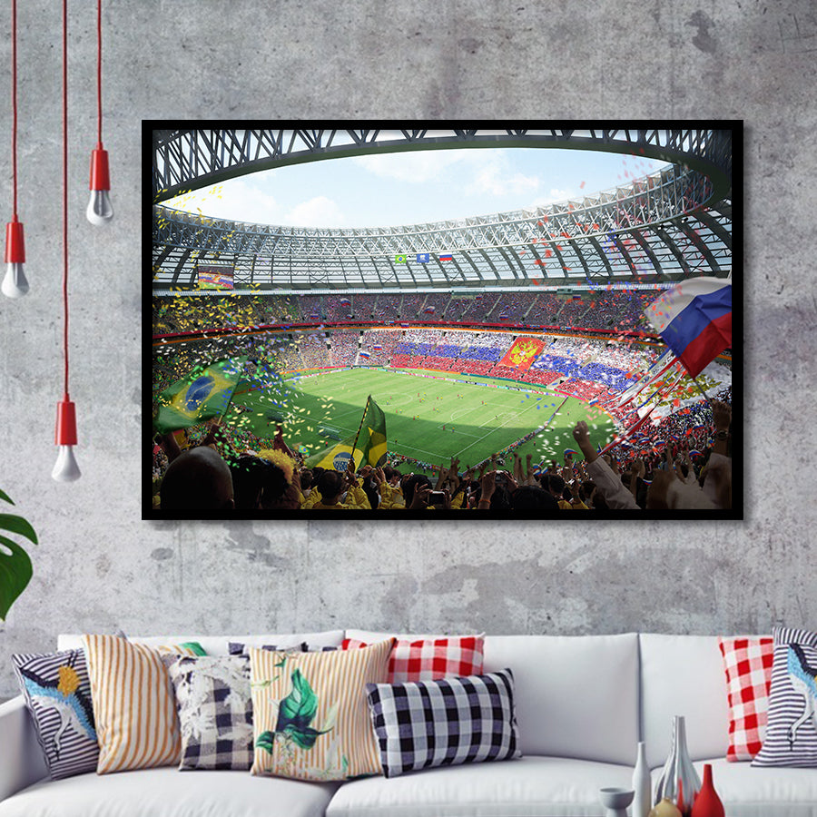 Luzhniki Stadium, Stadium Canvas, Sport Art, Gift for him,100 Framed Art Prints Wall Art Decor, Framed Picture