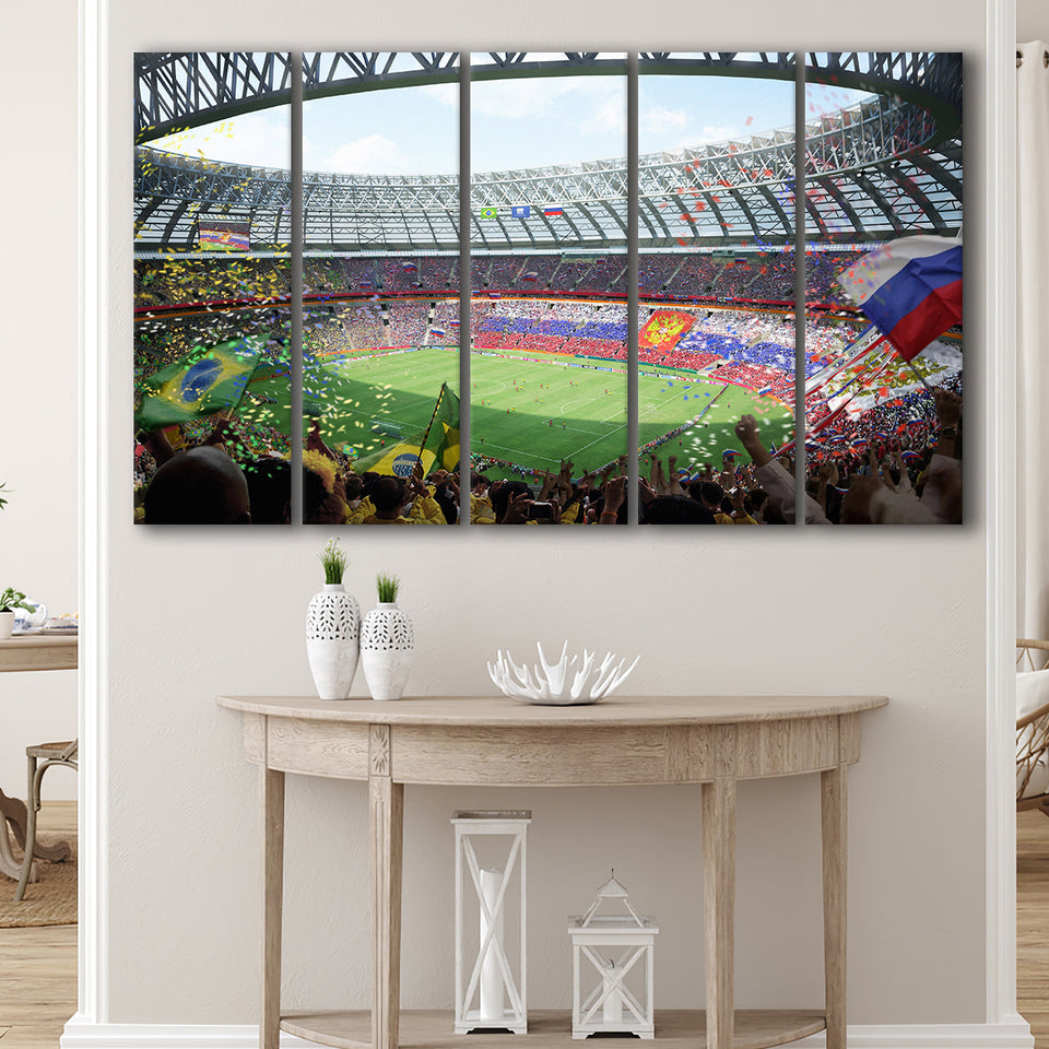 Luzhniki Stadium, Stadium Canvas, Sport Art, Gift for him,100 Multi Panels B, Canvas Prints Wall Art Decor