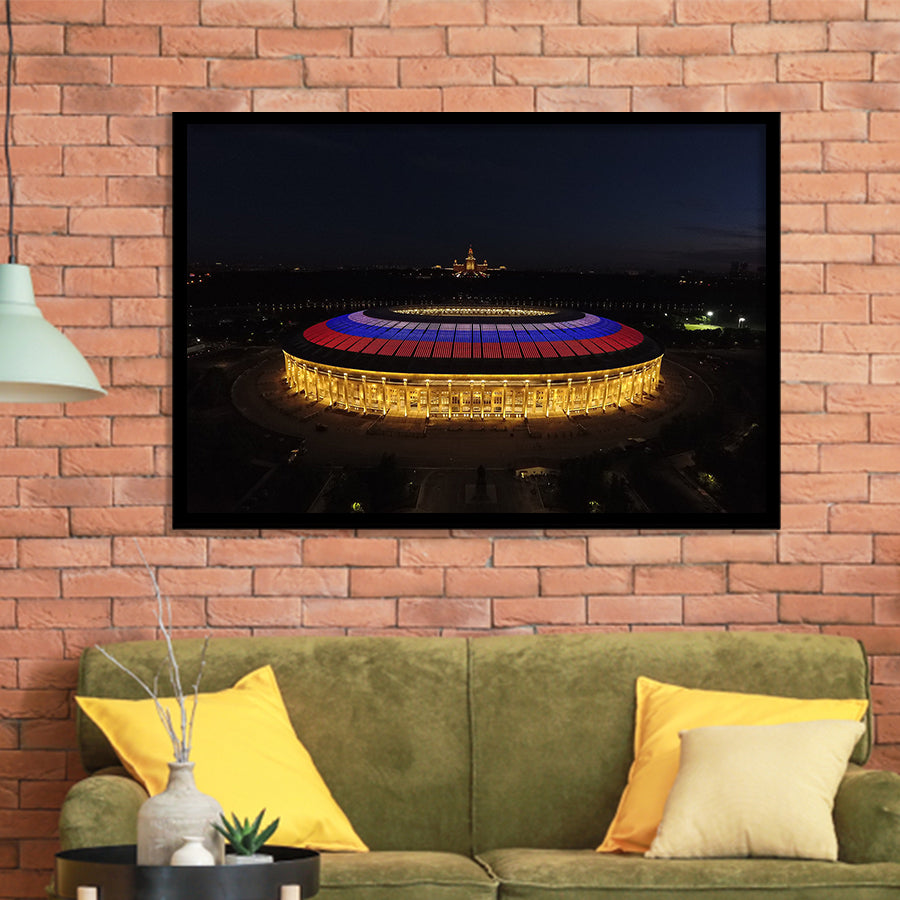 Luzhniki Stadium, Stadium Canvas, Sport Art, Gift for him, Framed Art Prints Wall Art Decor, Framed Picture