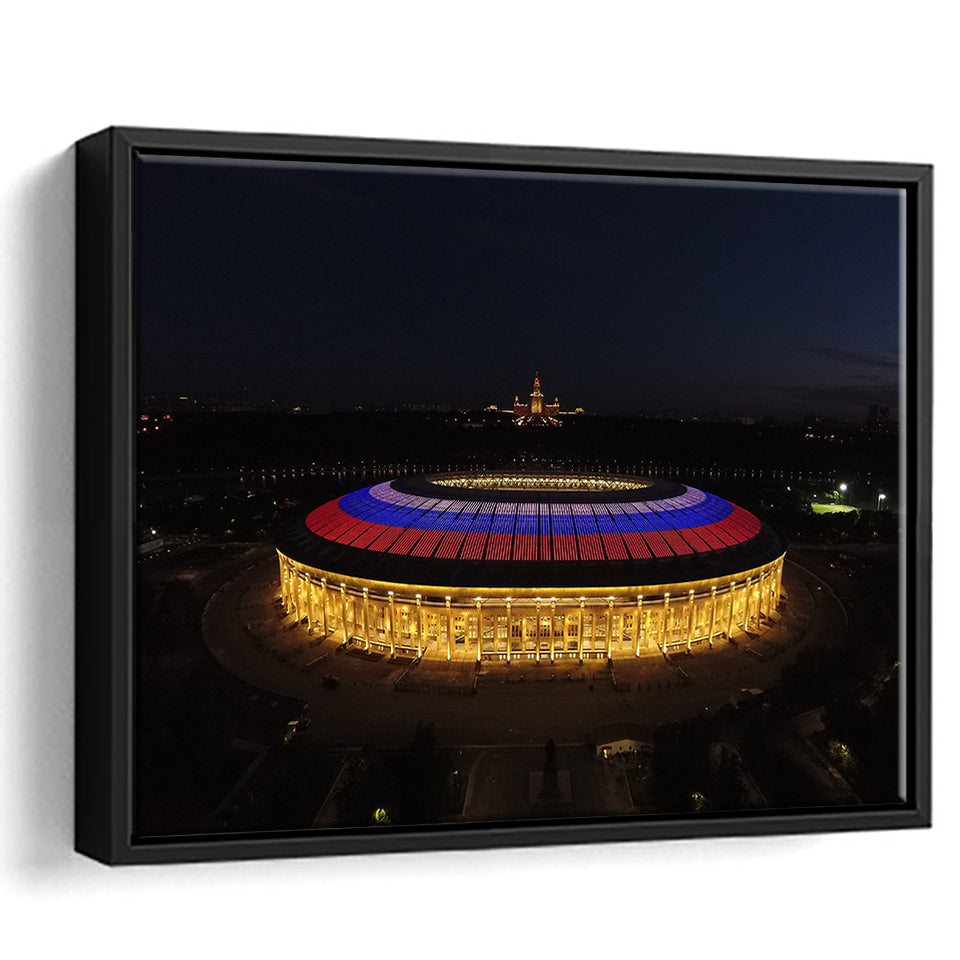 Luzhniki Stadium, Stadium Canvas, Sport Art, Gift for him, Framed Canvas Prints Wall Art Decor, Framed Picture