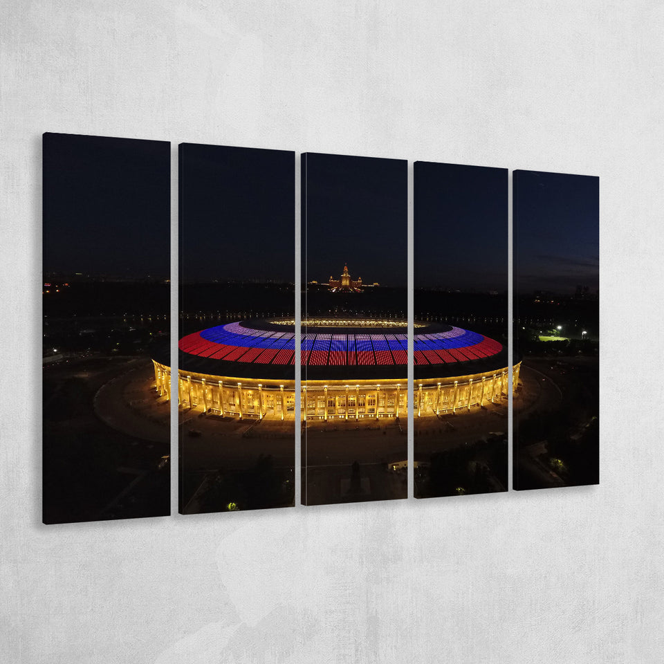 Luzhniki Stadium, Stadium Canvas, Sport Art, Gift for him, Multi Panels B, Canvas Prints Wall Art Decor