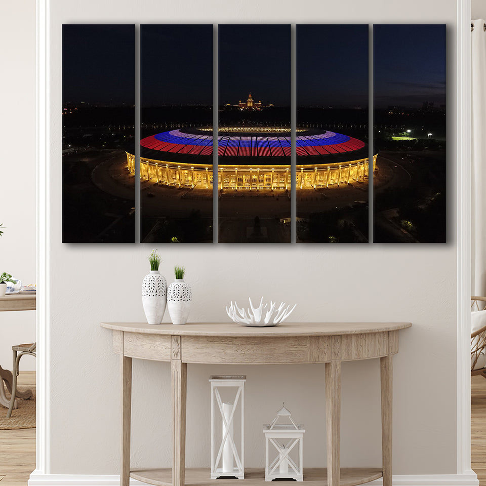 Luzhniki Stadium, Stadium Canvas, Sport Art, Gift for him, Multi Panels B, Canvas Prints Wall Art Decor