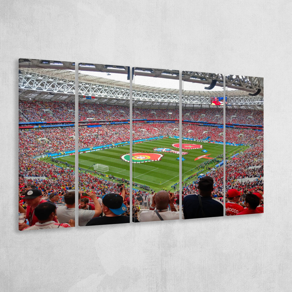 Luzhniki Stadium in Russia, Stadium Canvas, Sport Art, Gift for him, Multi Panels B, Canvas Prints Wall Art Decor