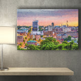 Lynchburg Cityscape at Dusk Canvas Prints Wall Art Decor - Paiting Canvas, Art Prints, Wall Decor, For Sale