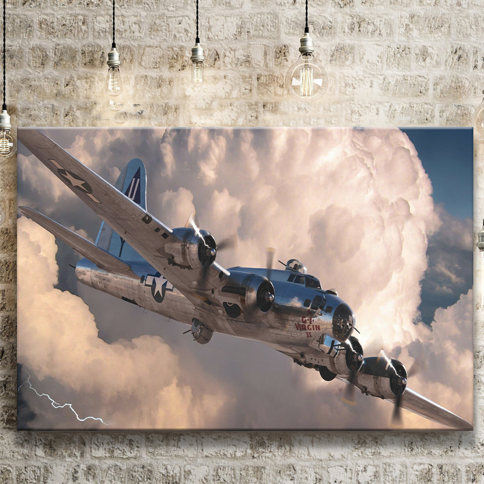 Maiyouweng Jigsaw War Airplane Canvas Prints Wall Art Decor - Painting Canvas, Art Prints, Ready to Hang