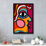 Makasi Abstract Framed Canvas Prints Wall Art Home Decor - Painting Canvas,Black Frame, Ready to hang