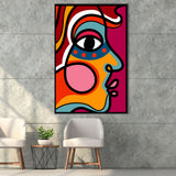 Makasi Abstract Framed Canvas Prints Wall Art Home Decor - Painting Canvas,Black Frame, Ready to hang