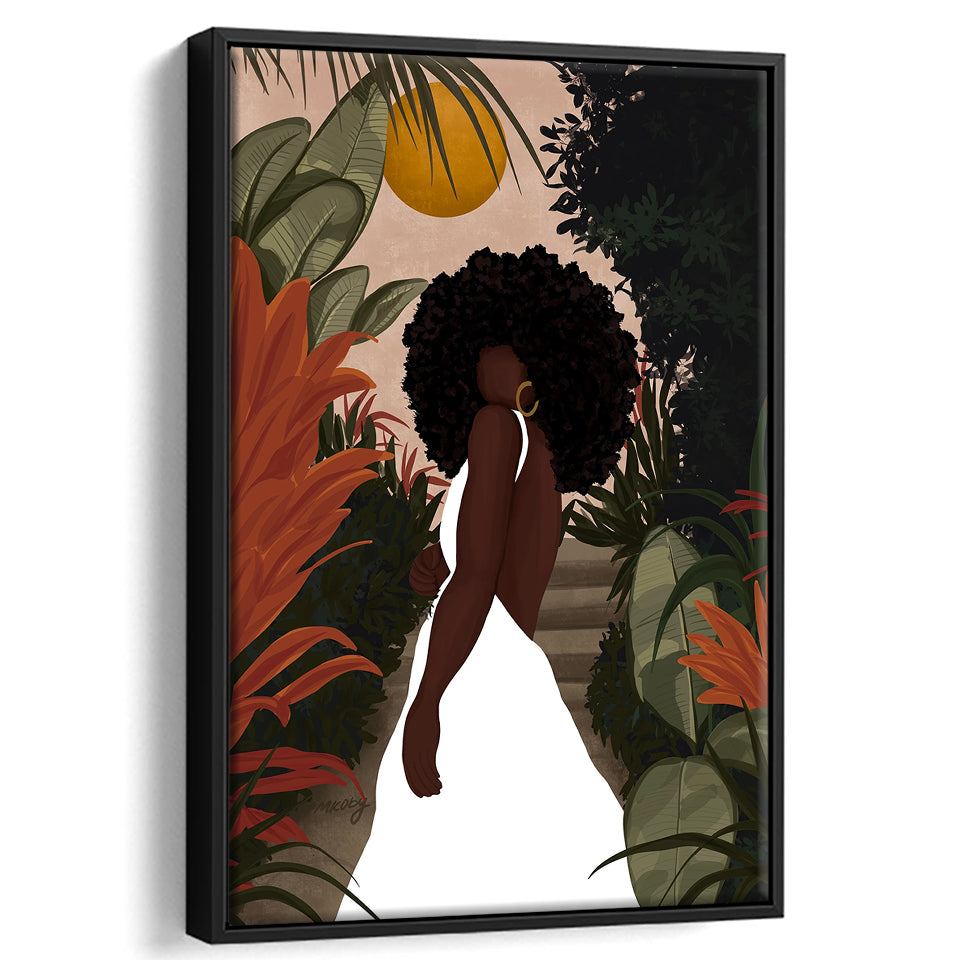 Malizole Framed Canvas Prints Wall Art Home Decor - Painting Canvas,Black Frame, Ready to hang