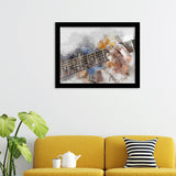 Man Playing Guitar Framed Art Prints - Framed Prints, Painting Prints, Prints for Sale, Framed Picture