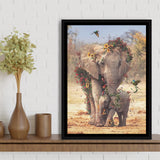 Marimba Rija Framed Canvas Prints Wall Art Home Decor - Painting Canvas,Black Frame, Ready to hang