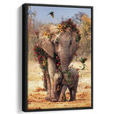 Marimba Rija Framed Canvas Prints Wall Art Home Decor - Painting Canvas,Black Frame, Ready to hang
