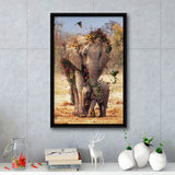 Marimba Rija Framed Canvas Prints Wall Art Home Decor - Painting Canvas,Black Frame, Ready to hang