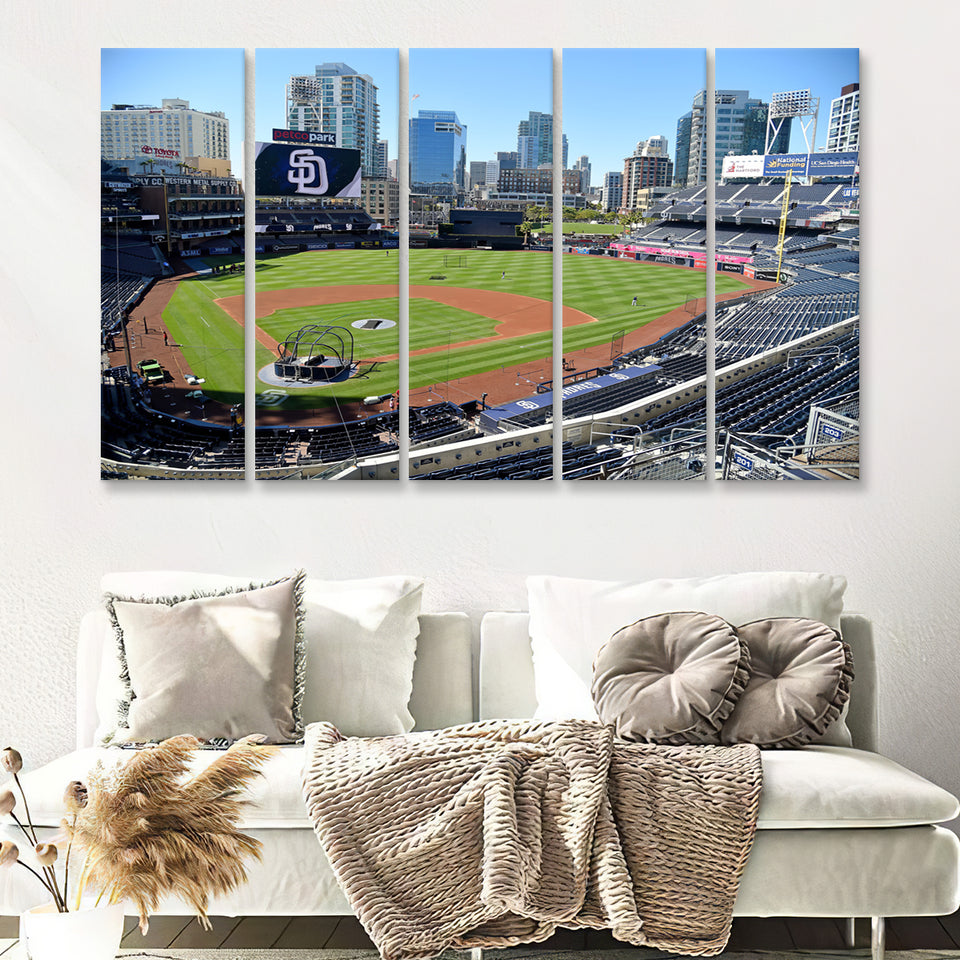 Mlb Stadiums Pro Ballparks Ranked From Worst To Best 5 Pieces Canvas Prints Wall Art Decor - Painting Canvas,Multi Panel,Painting Prints