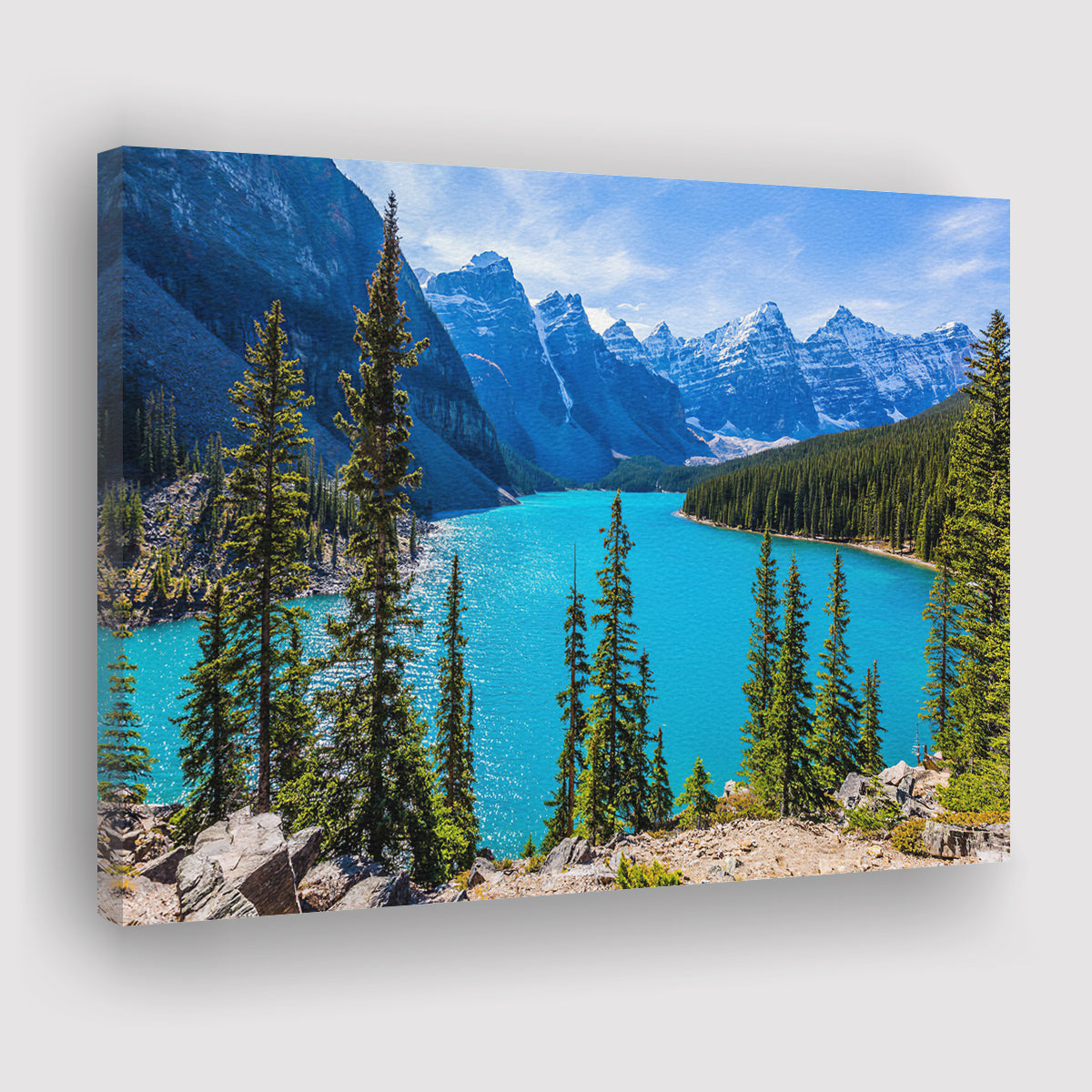 Moraine Lake Serenity Canvas by Paul Krapf