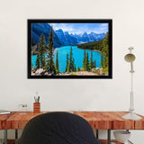 Moraine Lake In Banff National Park Canvas Wall Art - Painting Canvas, Canvas Prints, Painting Art,Prints for Sale