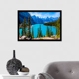Moraine Lake In Banff National Park Framed Art Prints - Framed Prints, Painting Prints, Prints for Sale, Framed Picture