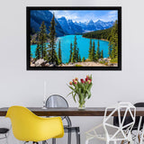 Moraine Lake In Banff National Park Canvas Wall Art - Painting Canvas, Canvas Prints, Painting Art,Prints for Sale