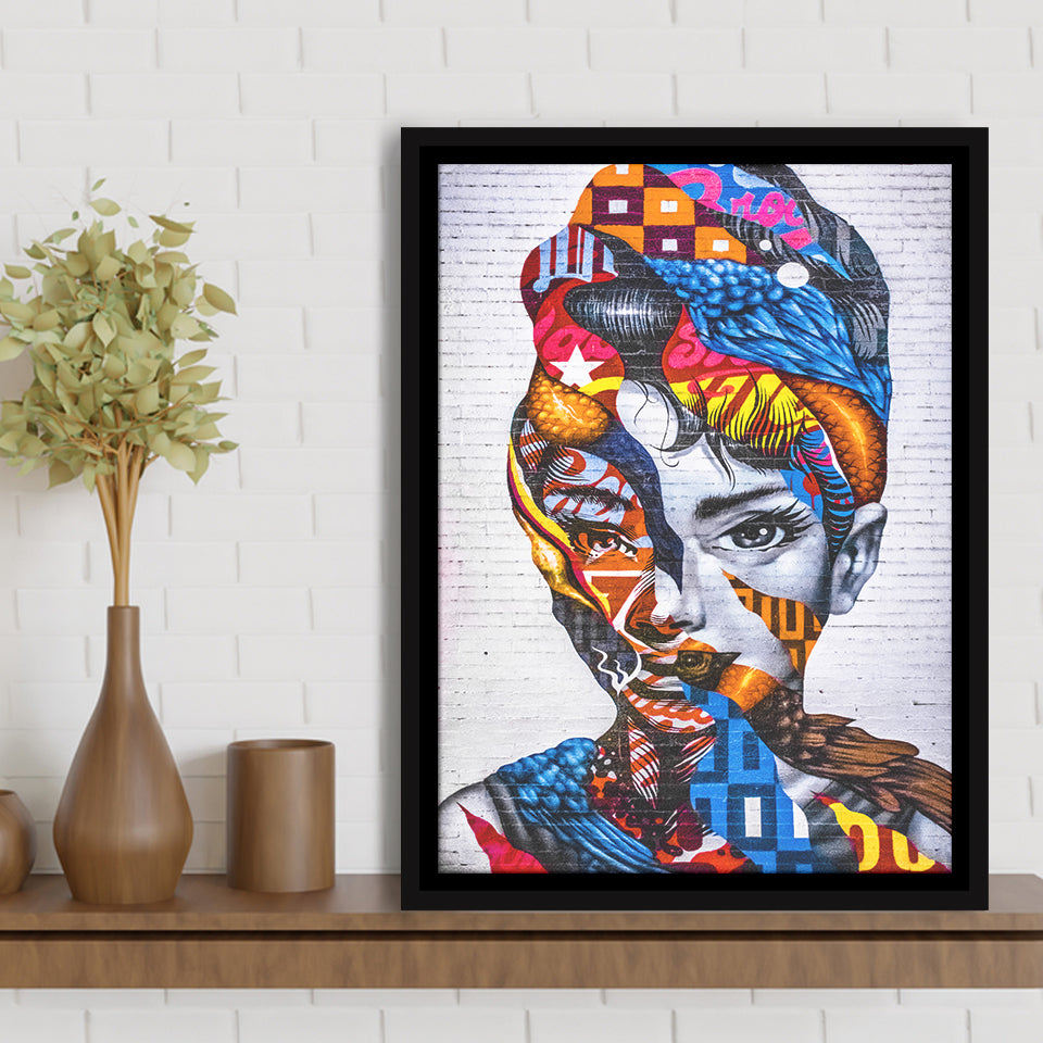 Mother Unity Framed Canvas Prints Wall Art Home Decor - Painting Canvas,Black Frame, Ready to hang