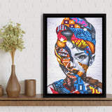 Mother Unity Framed Canvas Prints Wall Art Home Decor - Painting Canvas,Black Frame, Ready to hang