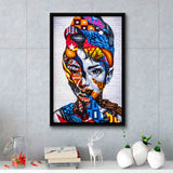 Mother Unity Framed Canvas Prints Wall Art Home Decor - Painting Canvas,Black Frame, Ready to hang