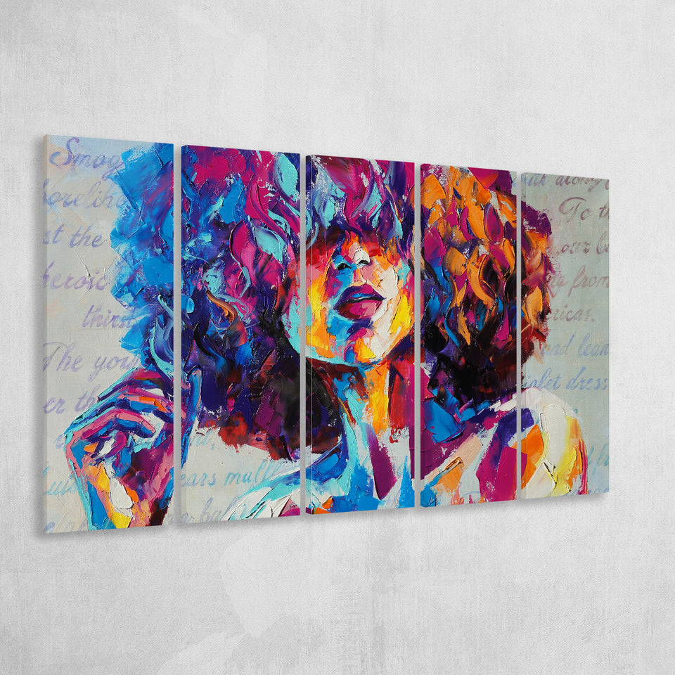 Mysterious Woman Extra Large Canvas Prints Multi Panels B Wall Art Prints Home Decor