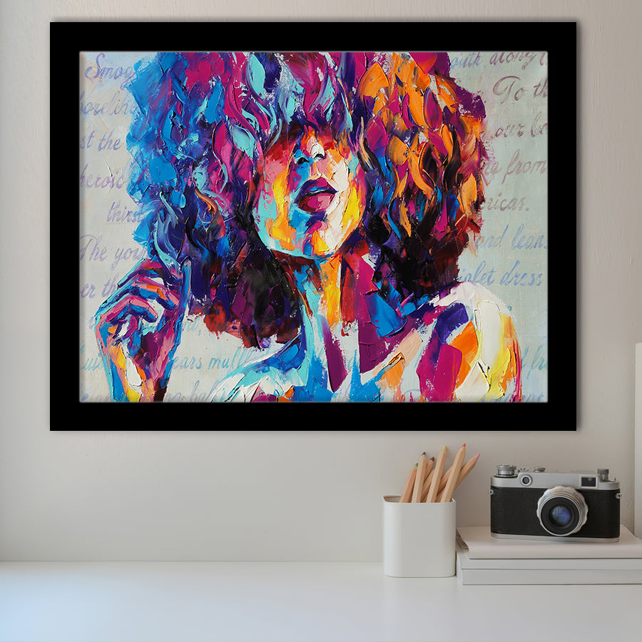 Mysterious Woman Framed Art Prints Wall Decor - Painting Art,Framed Picture,For Sale, Ready to hang