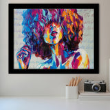 Mysterious Woman Framed Art Prints Wall Decor - Painting Art,Framed Picture,For Sale, Ready to hang
