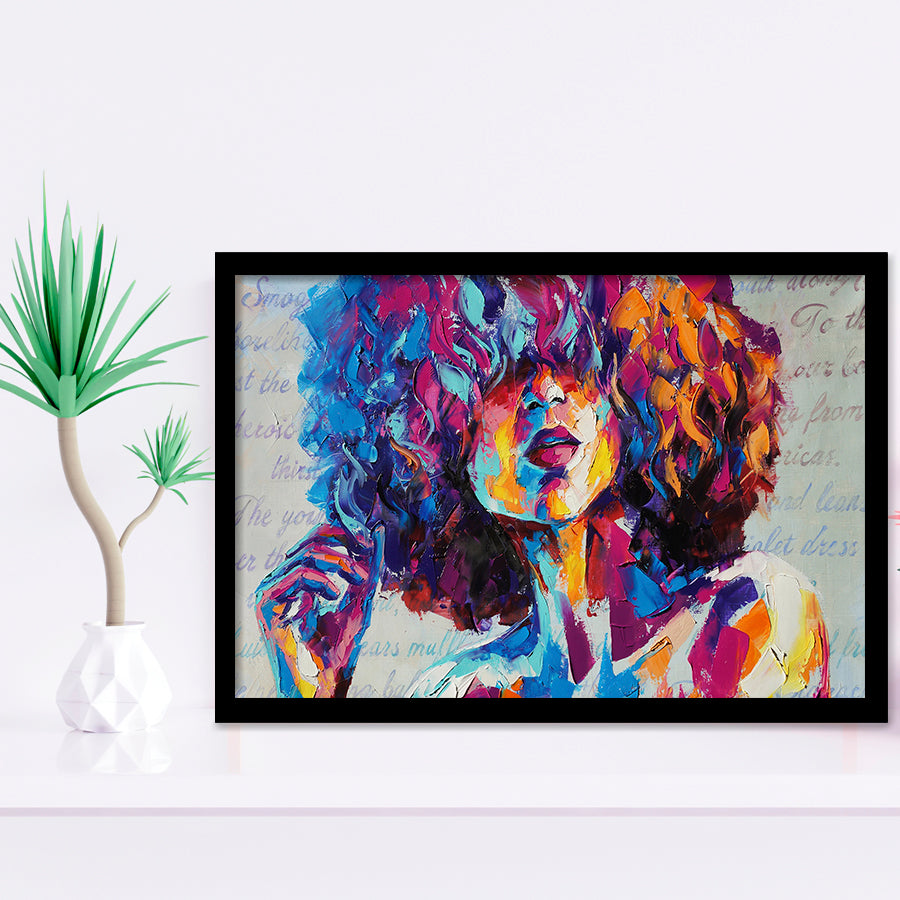 Mysterious Woman Framed Art Prints Wall Decor - Painting Art,Framed Picture,For Sale, Ready to hang