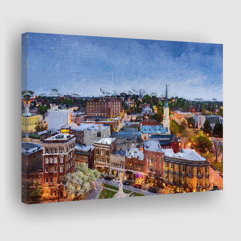 Macon Cityscape Canvas Prints Wall Art Decor - Paiting Canvas, Art Prints, Wall Decor, For Sale