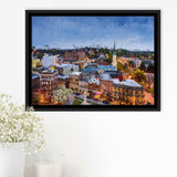 Macon Cityscape Framed Canvas Prints Wall Art Decor - Paiting Canvas, Art Prints, Floating Frame
