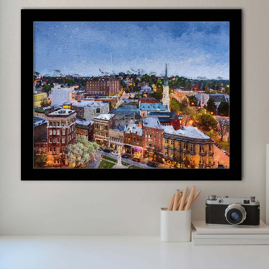Macon Cityscape Framed Art Prints Wall Decor - Painting Prints, Framed Picture, Home Decor