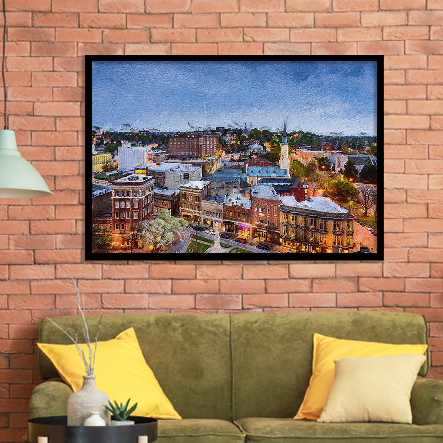 Macon Cityscape Framed Art Prints Wall Decor - Painting Prints, Framed Picture, Home Decor