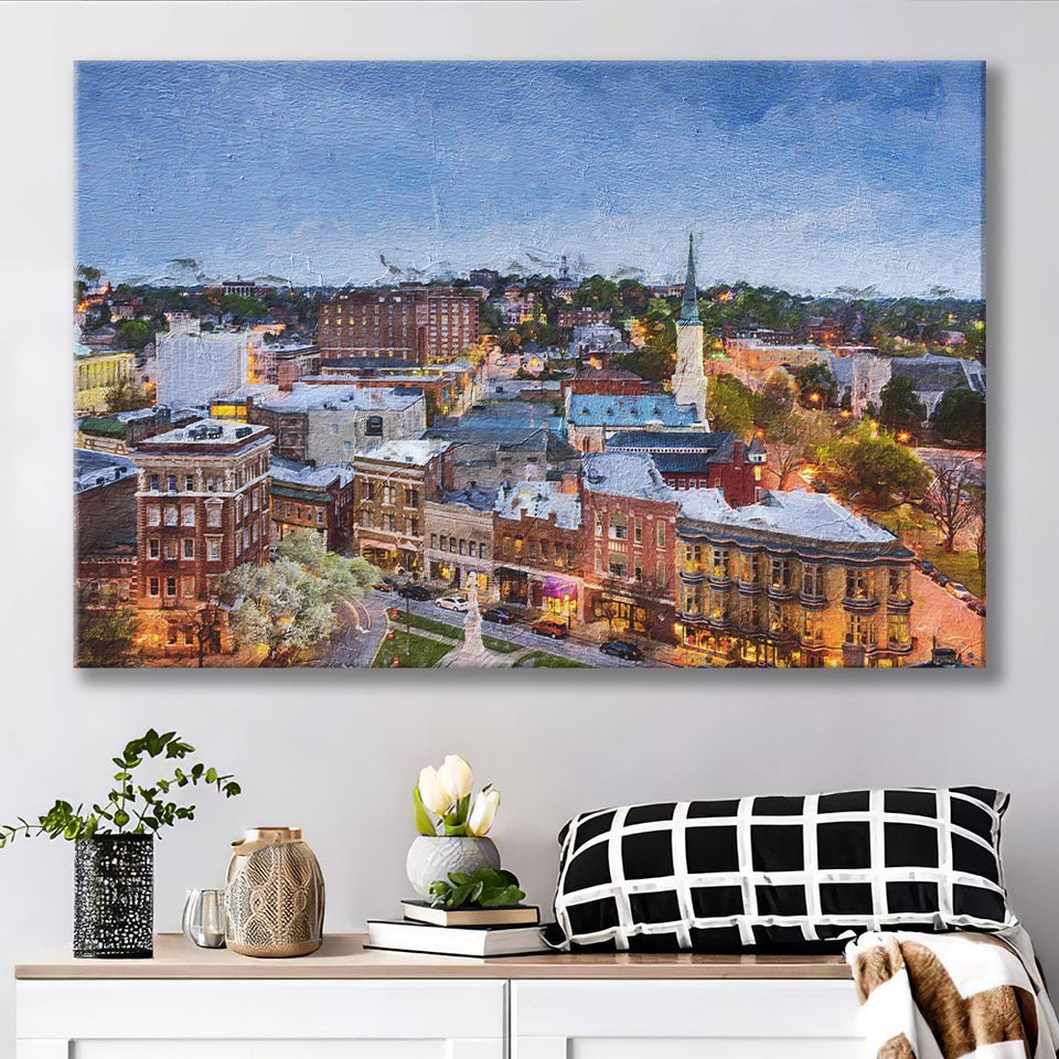 Macon Cityscape Canvas Prints Wall Art Decor - Paiting Canvas, Art Prints, Wall Decor, For Sale