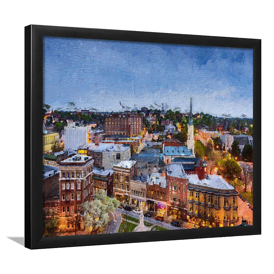Macon Cityscape Framed Art Prints Wall Decor - Painting Prints, Framed Picture, Home Decor