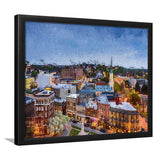 Macon Cityscape Framed Art Prints Wall Decor - Painting Prints, Framed Picture, Home Decor