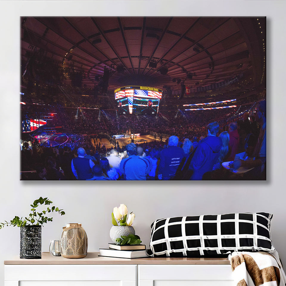 Madison Square Basketball Arena, Stadium Canvas, Sport Art, Gift for him, Fan Gift, Canvas Prints Wall Art Decor