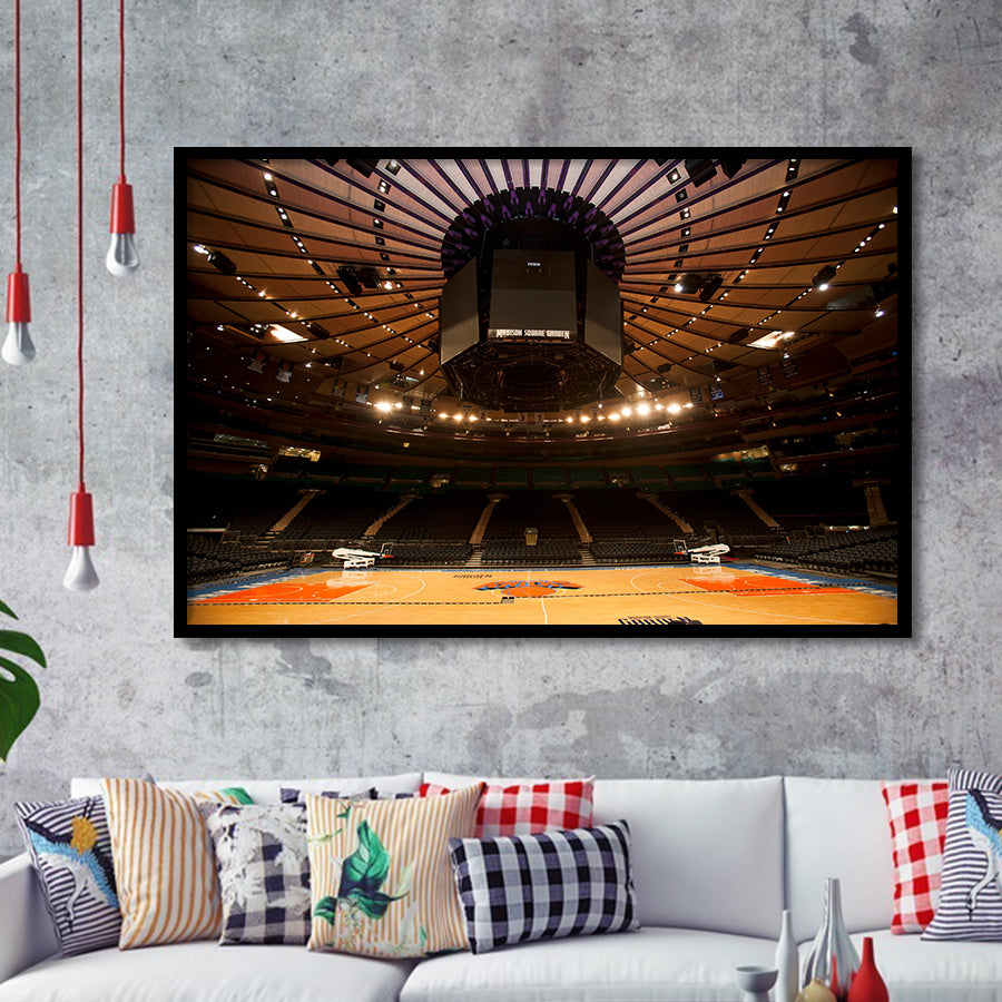 Madison Square Garden, Stadium Canvas, Sport Art, Gift for him, Framed Art Prints Wall Art Decor, Framed Picture