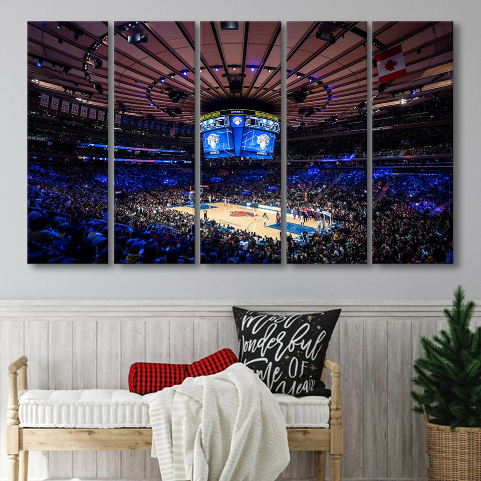 Madison Square Garden Stadium, Stadium Canvas, Sport Art, Gift for him, Multi Panels B, Canvas Prints Wall Art Decor