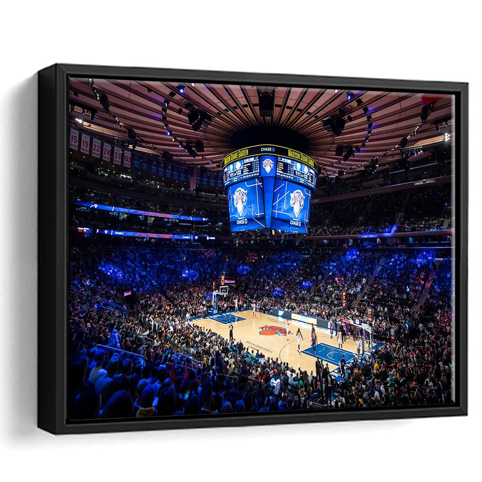 Madison Square Garden Stadium Framed Canvas Prints Wall Art - Painting Canvas, Wall Decor, Canvas Art, Floating Frame
