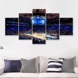 Madison Square Garden Stadium 5 Pieces Canvas Prints Wall Art - Painting Canvas, Multi Panel, Wall Decor, Canvas Art