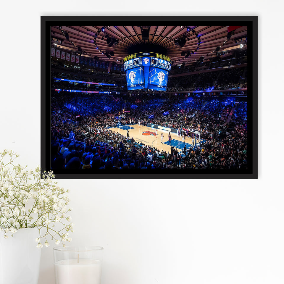 Madison Square Garden Stadium Framed Canvas Prints Wall Art - Painting Canvas, Wall Decor, Canvas Art, Floating Frame