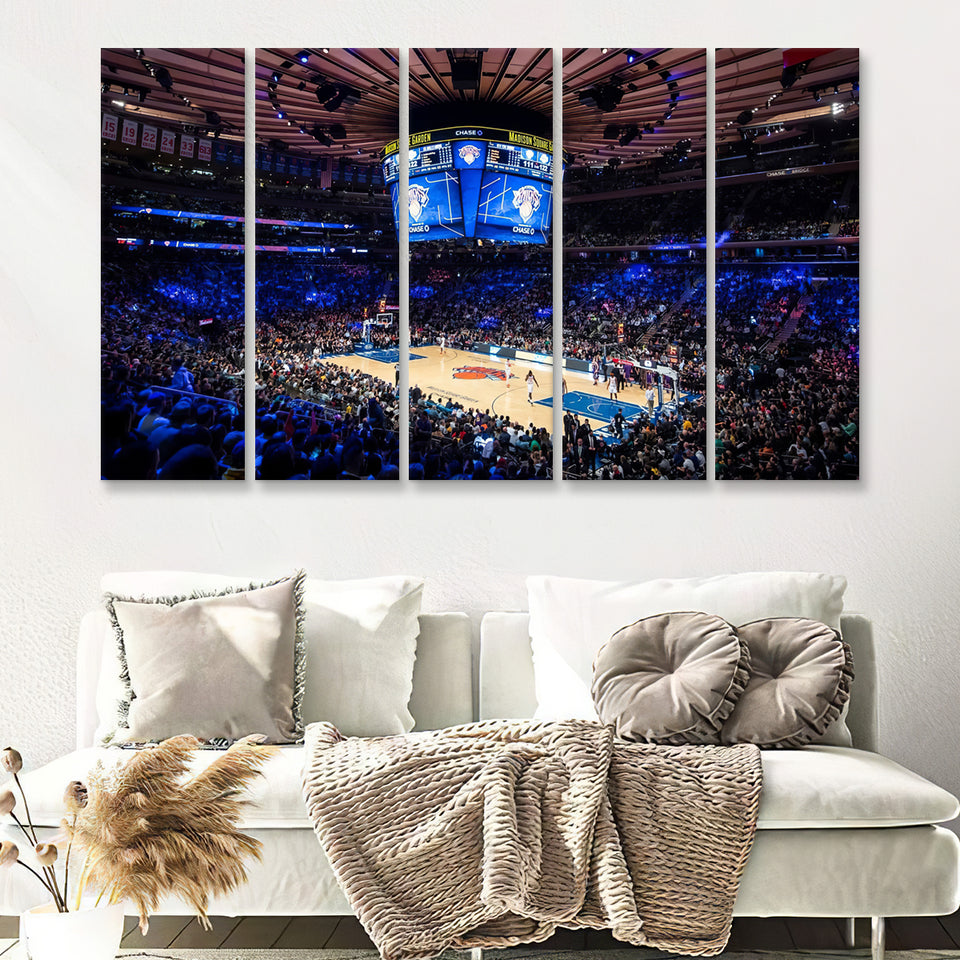 Madison Square Garden Stadium 5 Pieces B Canvas Prints Wall Art - Painting Canvas, Multi Panel, Wall Decor, Canvas Art