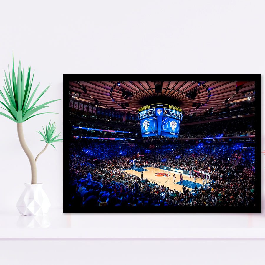 Madison Square Garden Stadium Framed Art Prints Wall Decor - Painting Prints, Wall Art, Framed Picture, Black Frame