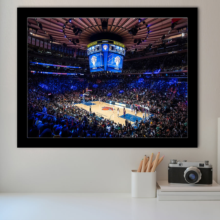 Madison Square Garden Stadium Framed Art Prints Wall Decor - Painting Prints, Wall Art, Framed Picture, Black Frame