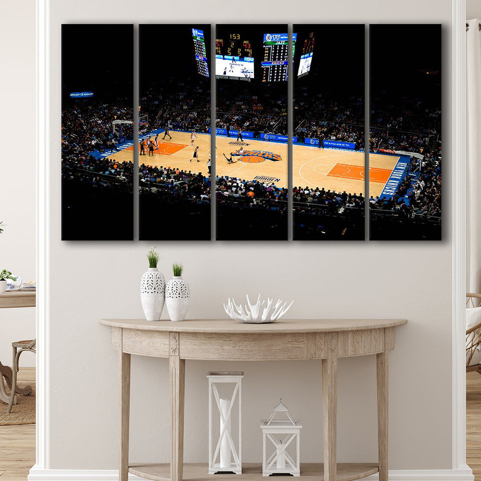 Madison Square Garden Wall Art New York Knicks,Multi Panels B,Sport Stadium Art Prints, Fan Gift
